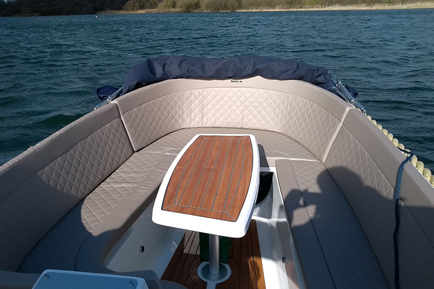 Luxury self hire electric boat near Windsor